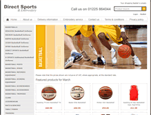 Tablet Screenshot of basketballkit.co.uk
